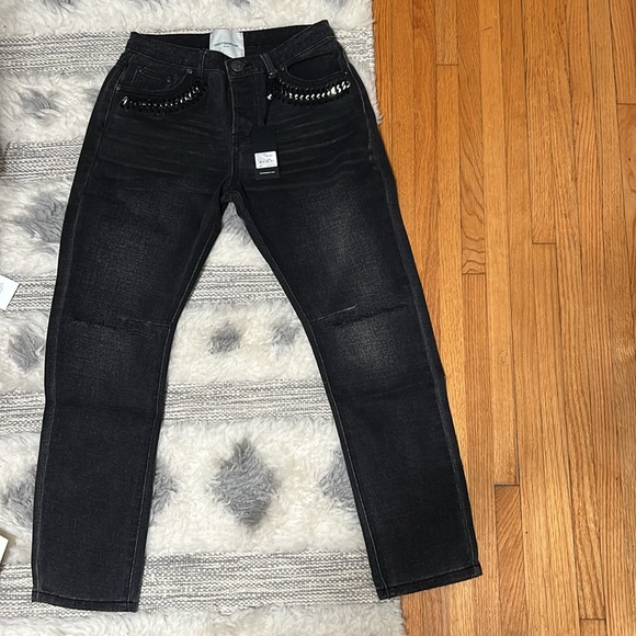 🚨 SOLD 🚨 NWT Saints Low Waist Boyfriend Denim Jeans - Storm Grey Sz 24 - Picture 9 of 10
